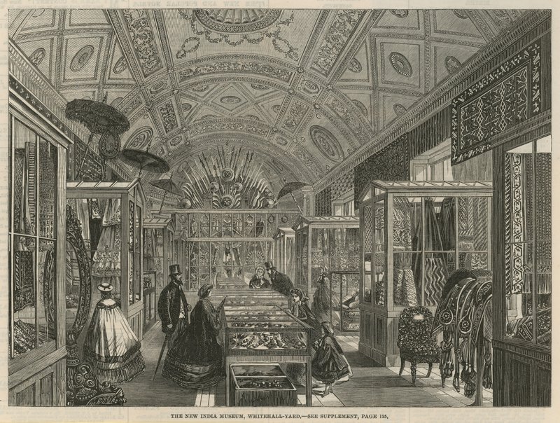 El nuevo Museo de la India, Whitehall Yard, Londres de English School