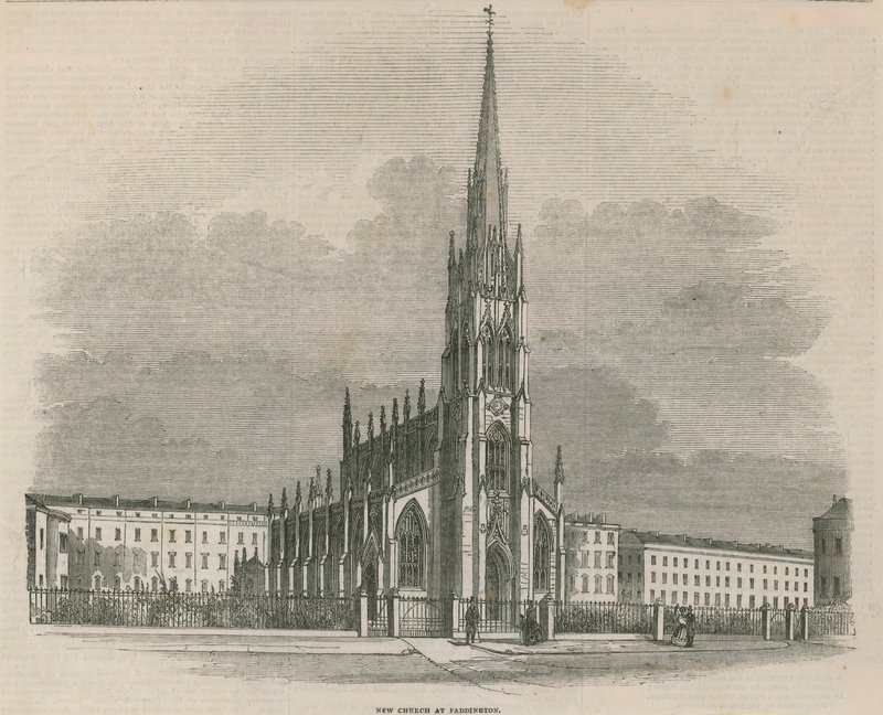 La nueva iglesia en Paddington, Londres de English School