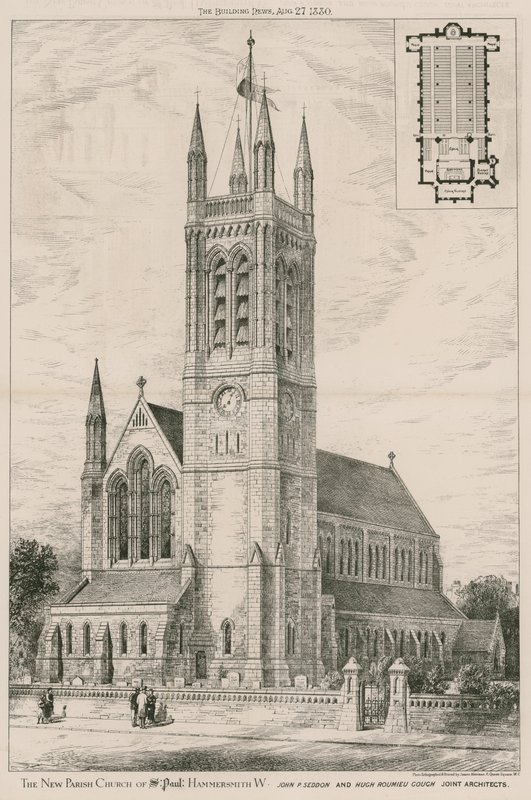 La nueva iglesia parroquial de San Pablo, Hammersmith de English School