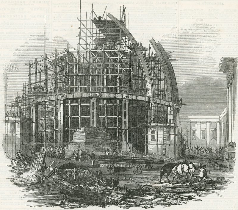 La nueva sala de lectura en el Museo Británico de English School