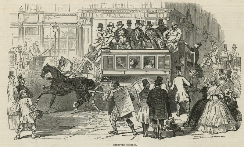 El ómnibus recién mejorado de Adams & Co de English School