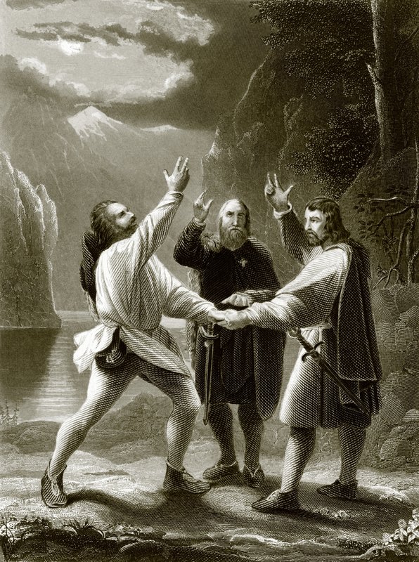 El juramento de los tres suizos de English School