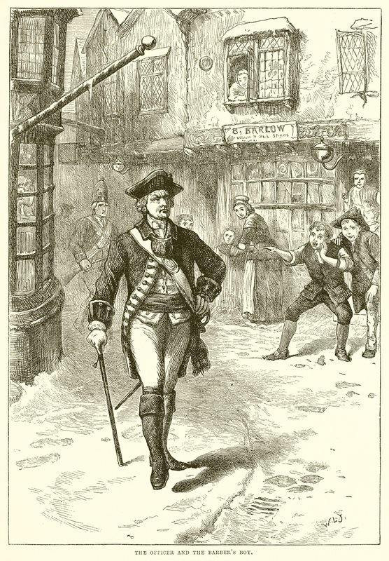 El oficial y el chico del barbero de English School