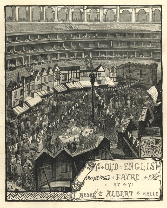 La antigua feria inglesa en el Royal Albert Hall de English School