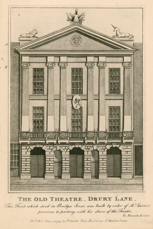 El antiguo Teatro, Drury Lane de English School