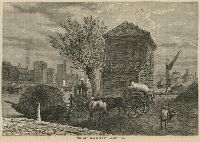 El viejo ferry de caballos de English School