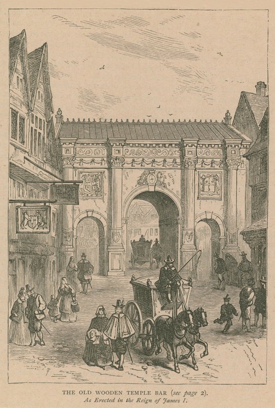 El antiguo Temple Bar de madera de English School