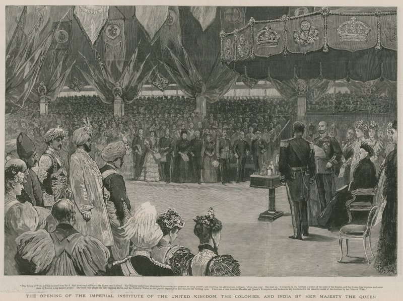La inauguración del Instituto Imperial por Su Majestad la Reina de English School