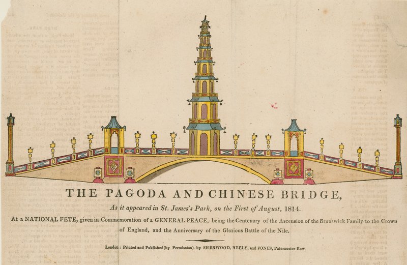 La pagoda y el puente, como apareció en St James