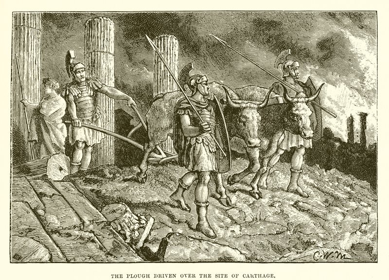 El arado sobre el sitio de Cartago de English School