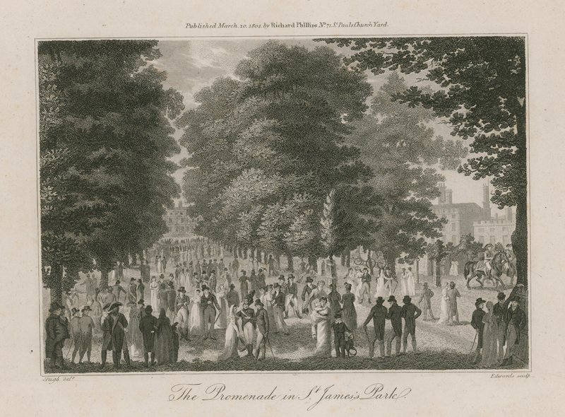 El paseo en el Parque de St. James de English School