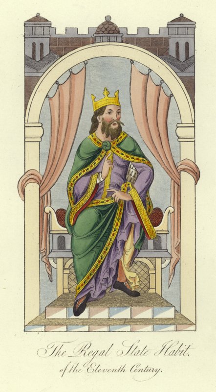 El hábito de estado real del siglo XI de English School