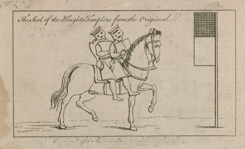 El sello de los Caballeros Templarios de English School