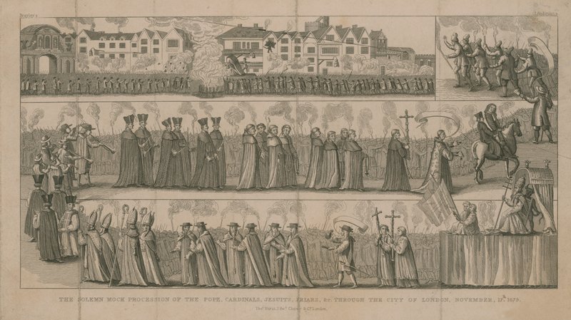 La solemne procesión de burla de English School