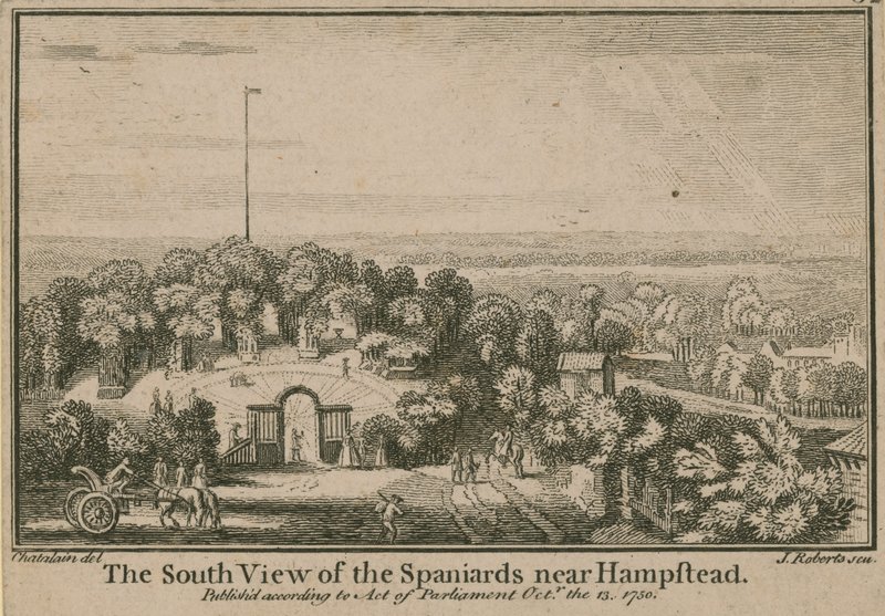 La vista sur de los Españoles cerca de Hampstead de English School