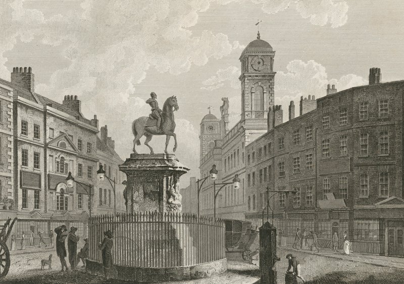 La estatua de Carlos I a caballo de English School