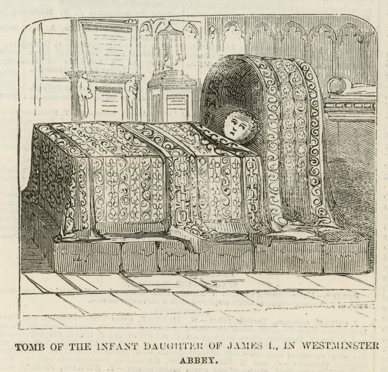 La tumba de la hija infante de Jacobo I de English School