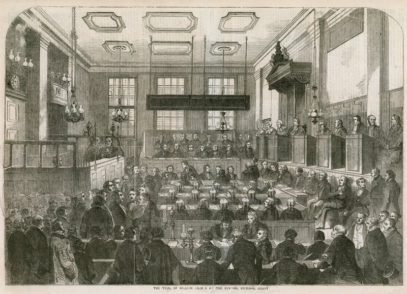 El juicio de William Palmer en el Tribunal Penal Central de English School