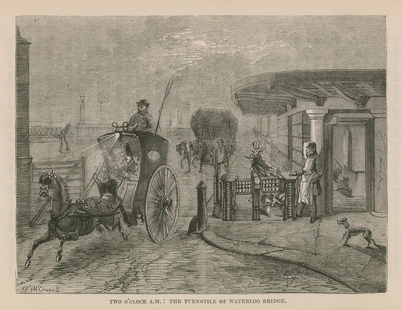 El torniquete del Puente de Waterloo de English School