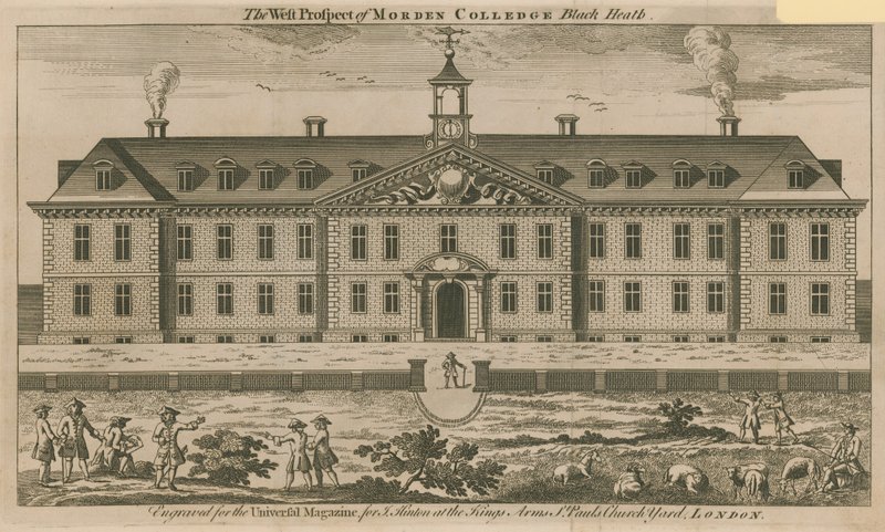 La perspectiva oeste del Morden College de English School