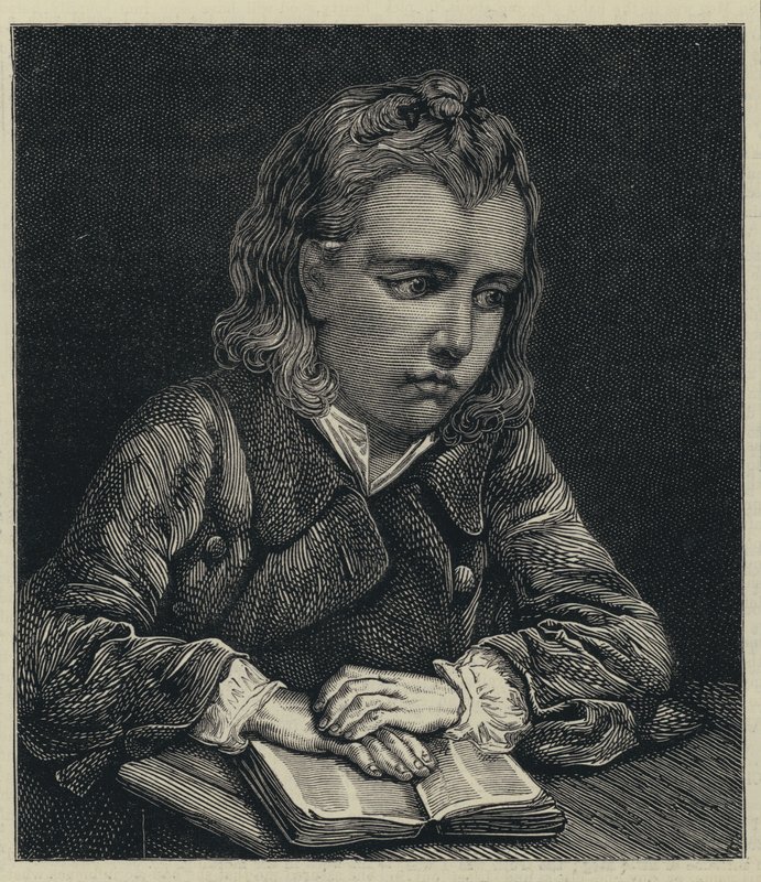El joven estudiante (grabado) de English School