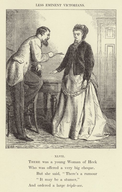 Había una joven mujer de Heck (grabado) de English School