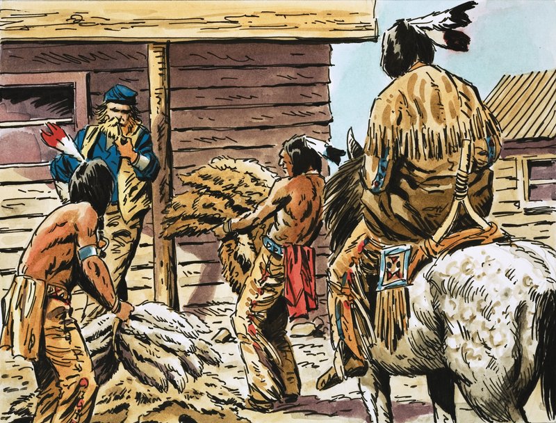 Capturaron el Oeste. Comerciantes de pieles indios de English School