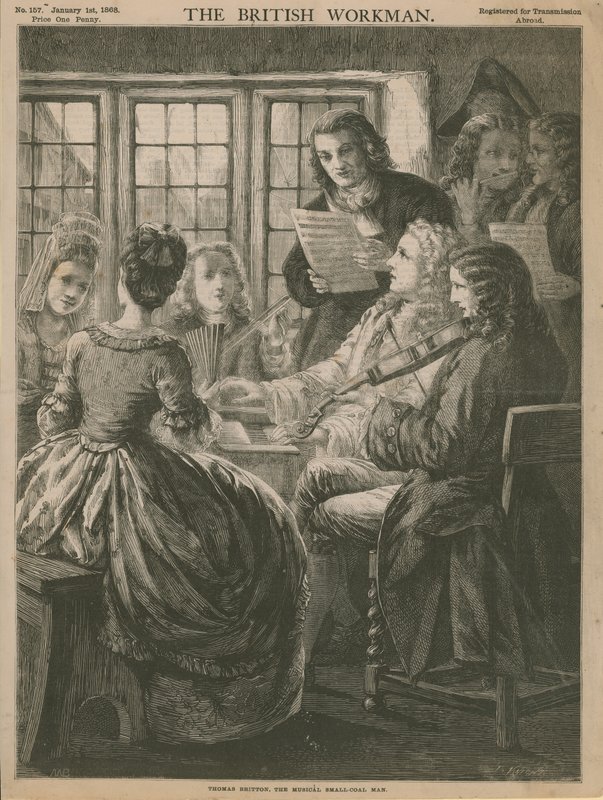 Thomas Britton, el hombre del carbón musical de English School