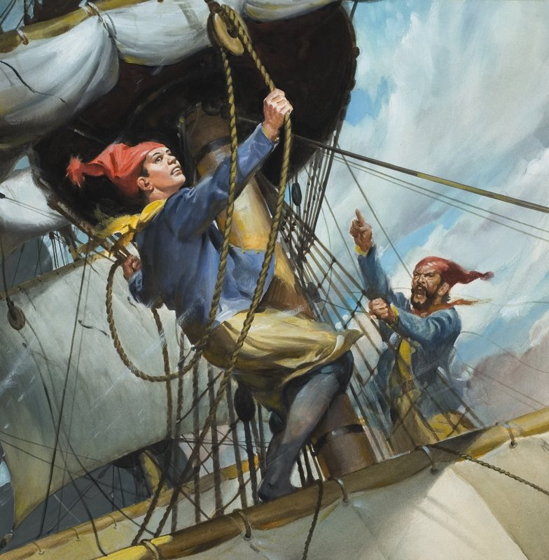 Thomas Coram (1668-1751) El marinero que regaló una fortuna (gouache sobre papel) de English School