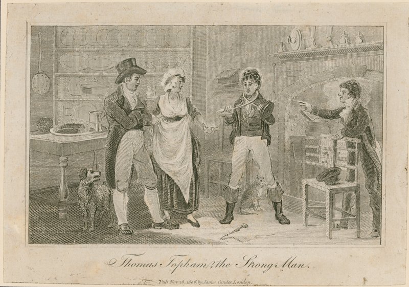Thomas Topham, el hombre fuerte de Islington de English School
