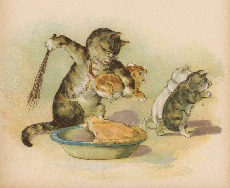 Tres gatitos pierden sus mitones (cromolito) de English School