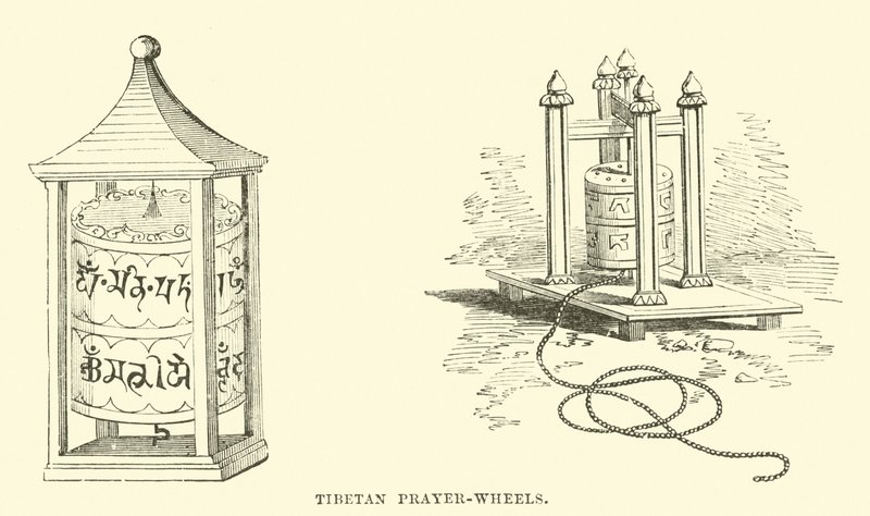 Ruedas de oración tibetanas de English School