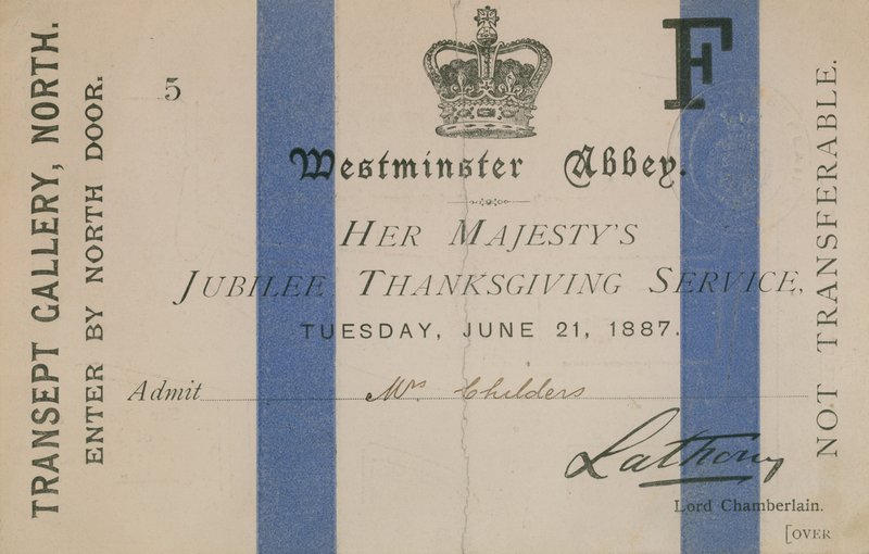 Entrada al servicio de acción de gracias del jubileo de Su Majestad de English School