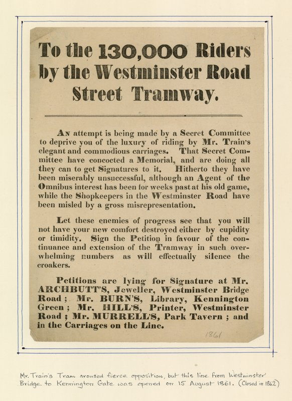 A los 130,000 pasajeros del tranvía de la calle Westminster Road de English School