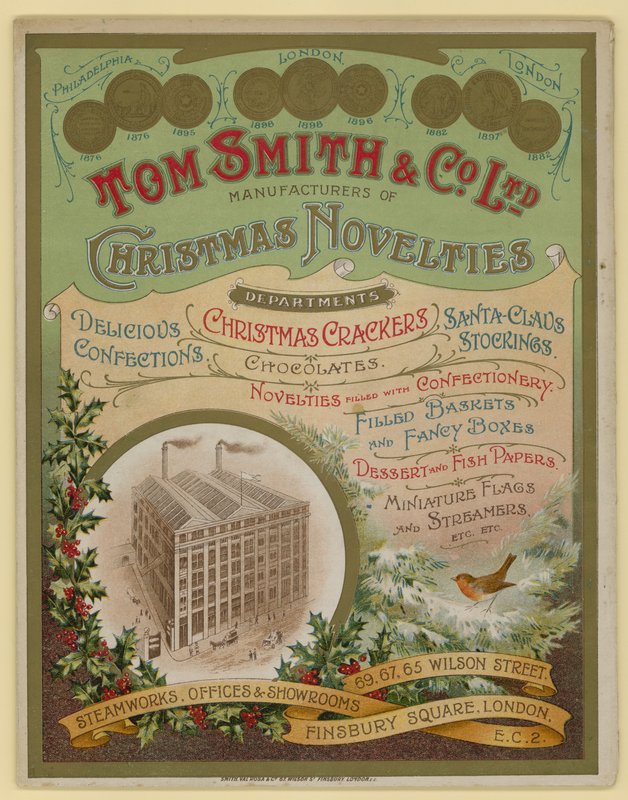 Tom Smith & Co Ltd, Novedades de Navidad, Petardos de Navidad, Portada del Folleto de English School
