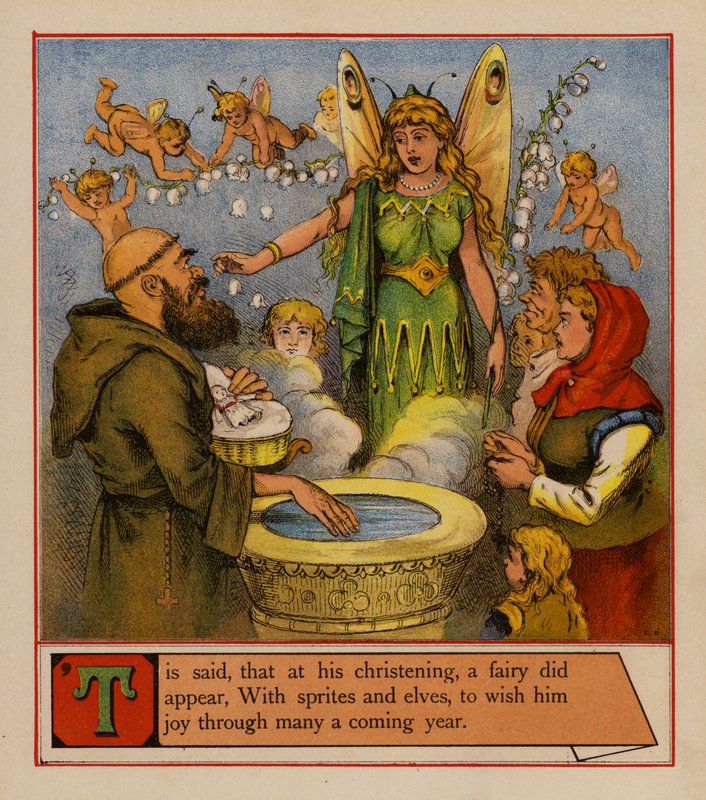 Tom Thumb (litografia en color) de English School