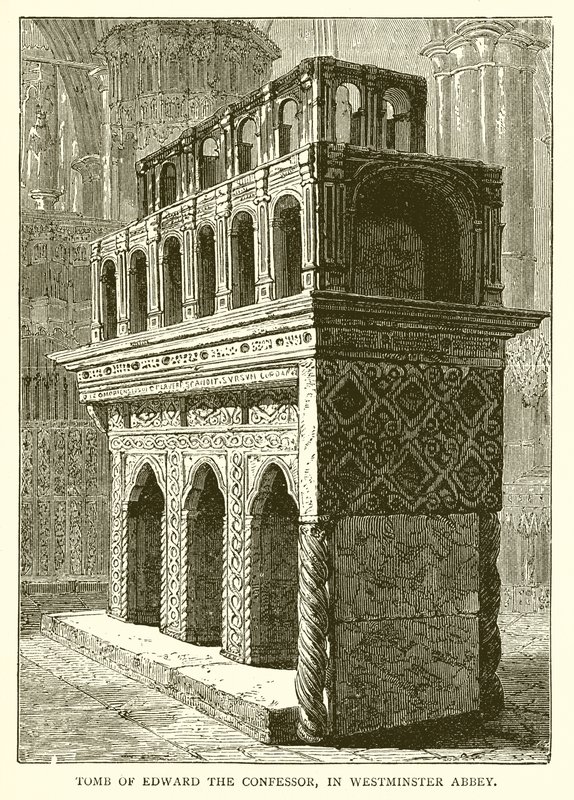 Tumba de Eduardo el Confesor, en la Abadía de Westminster de English School