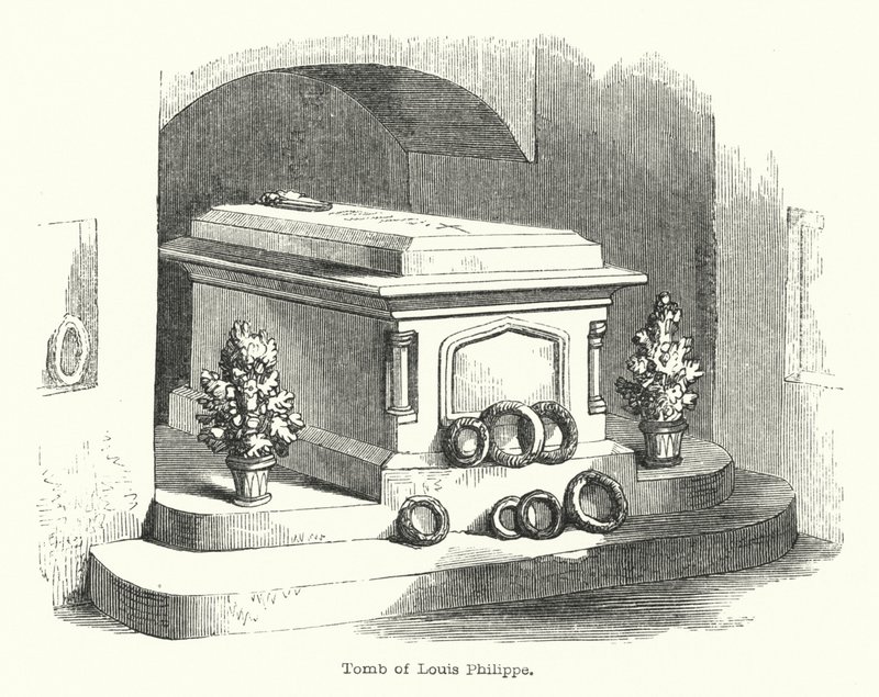 Tumba de Luis Felipe (grabado) de English School