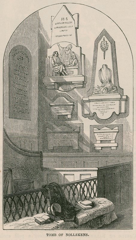 Tumba del artista Joseph Nollekens, Iglesia de Paddington, Londres de English School