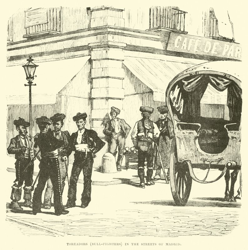 Toreros en las calles de Madrid de English School