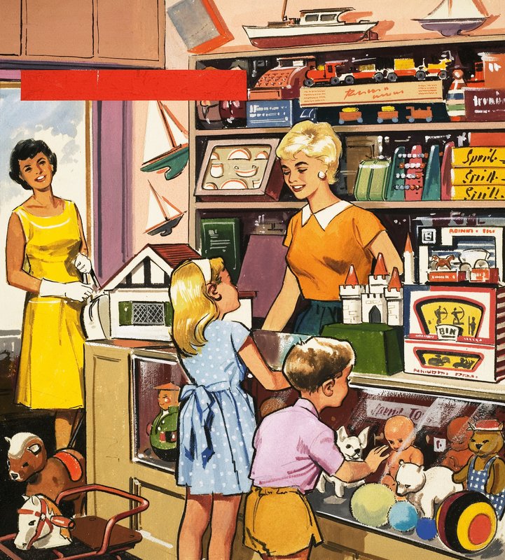 Asistente de tienda de juguetes de English School