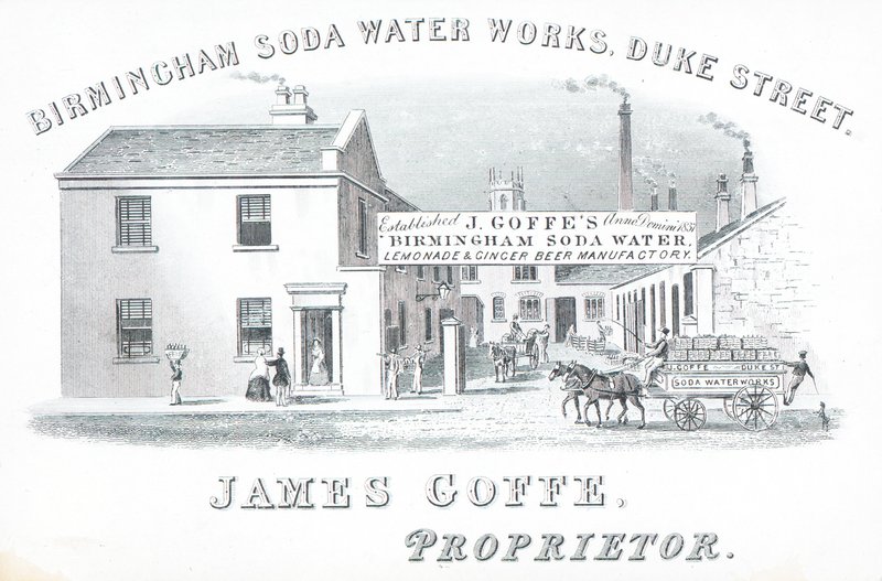 Tarjeta comercial, Birmingham Soda Water Works de English School
