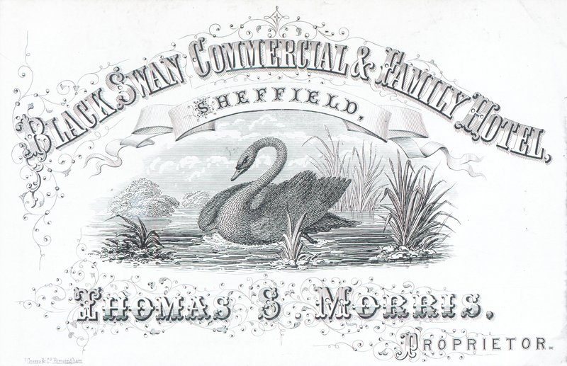 Tarjeta comercial, Black Swan Commercial & Family Hotel de English School