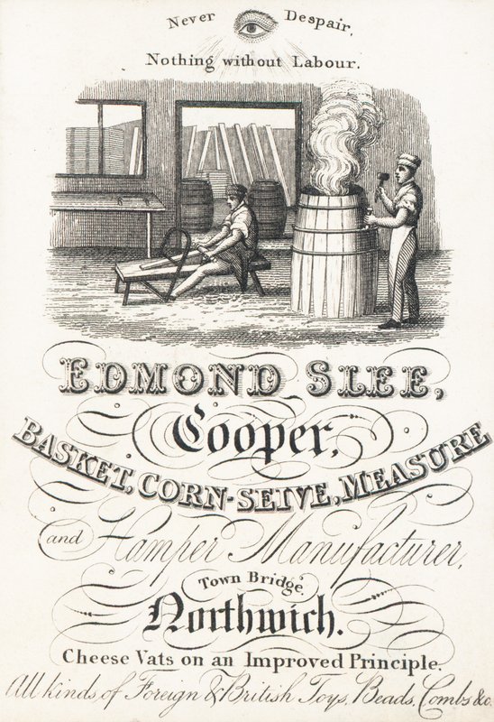 Tarjeta comercial, Edmond Slee de English School