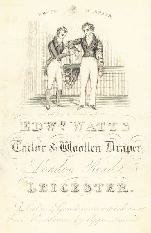 Tarjeta comercial, Edward Watts de English School