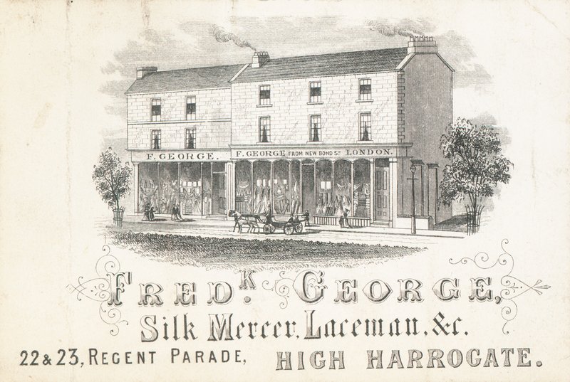 Tarjeta comercial, Frederick George, mercero de seda y encajero de English School
