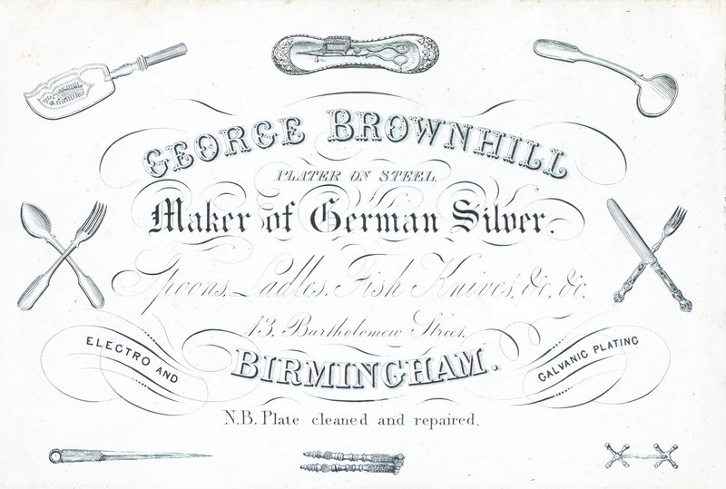 Tarjeta comercial, George Brownhill de English School