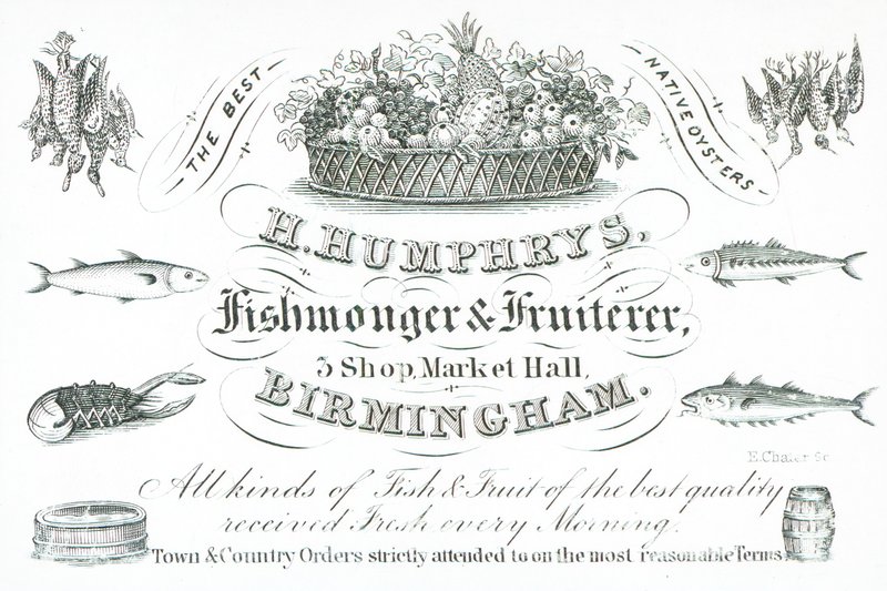 Tarjeta comercial, H Humphreys de English School