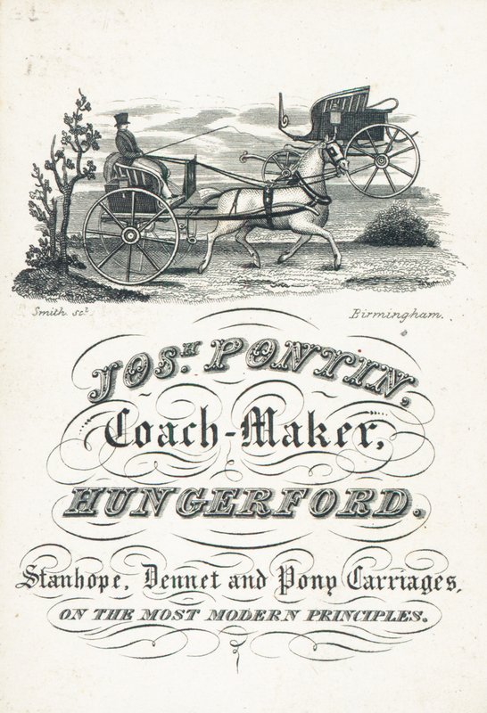 Tarjeta comercial, Joseph Pontin de English School