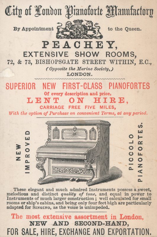 Tarjeta comercial, Peachey de English School